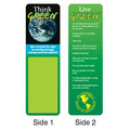 Think Green Stock Full Color Digital Printed Bookmark